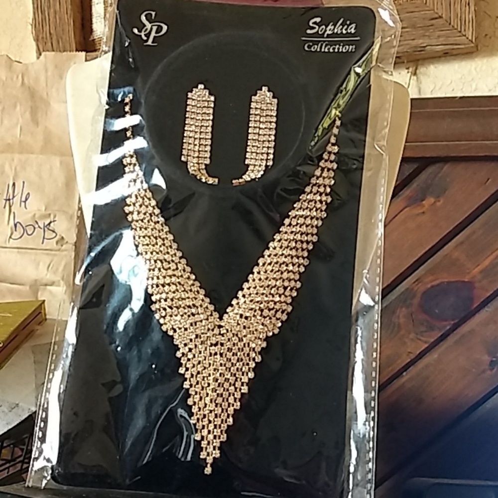 Sophia collection rhinestone set